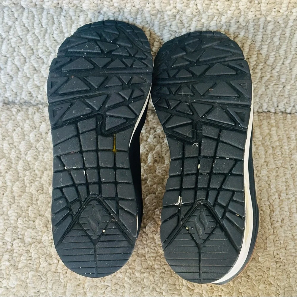 Skechers Uno Shimmer Away Sneaker Size 7 Black‎ And A Rose Gold